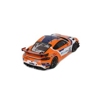 PORSCHE 718 CAYMAN GT4 RS CLUBSPORT E. HEYERDAHL / N. MALOY GT4 EUROPEAN SERIES 2024 OttO mobile 1:18 Resinemodell (Türen, Motorhaube... nicht zu öffnen!)